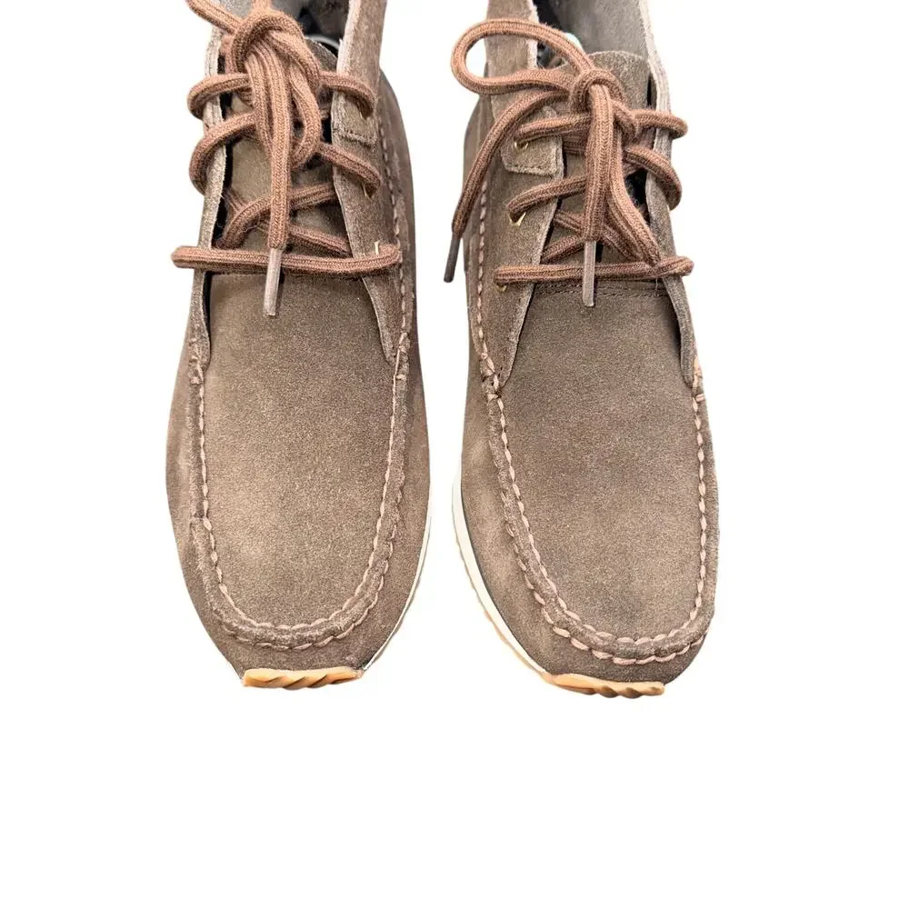 G.H. Bass & Co Brown Suede Chukka Boots Men’s US 8 Moc Toe Lace Up